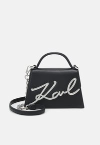 KARL LAGERFELD - SIGNATURE CROSSBODY - Handtasche - black Thumbnail-Bild 1