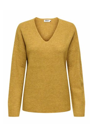 ONLCAMILLA V-NECK LS KNT - Džemperis - wood thrush