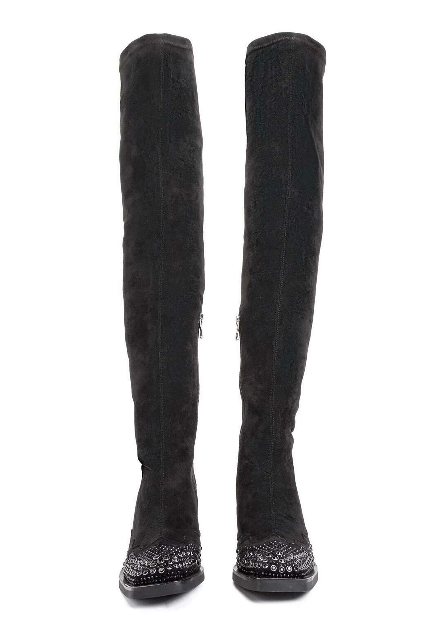 Alma en Pena ALCATRAZ - Botas mosqueteras - black/negro - Zalando.es
