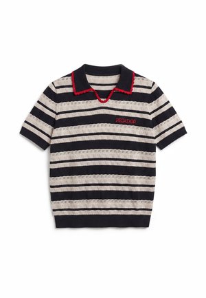Pegador, Polo - striped cream black
