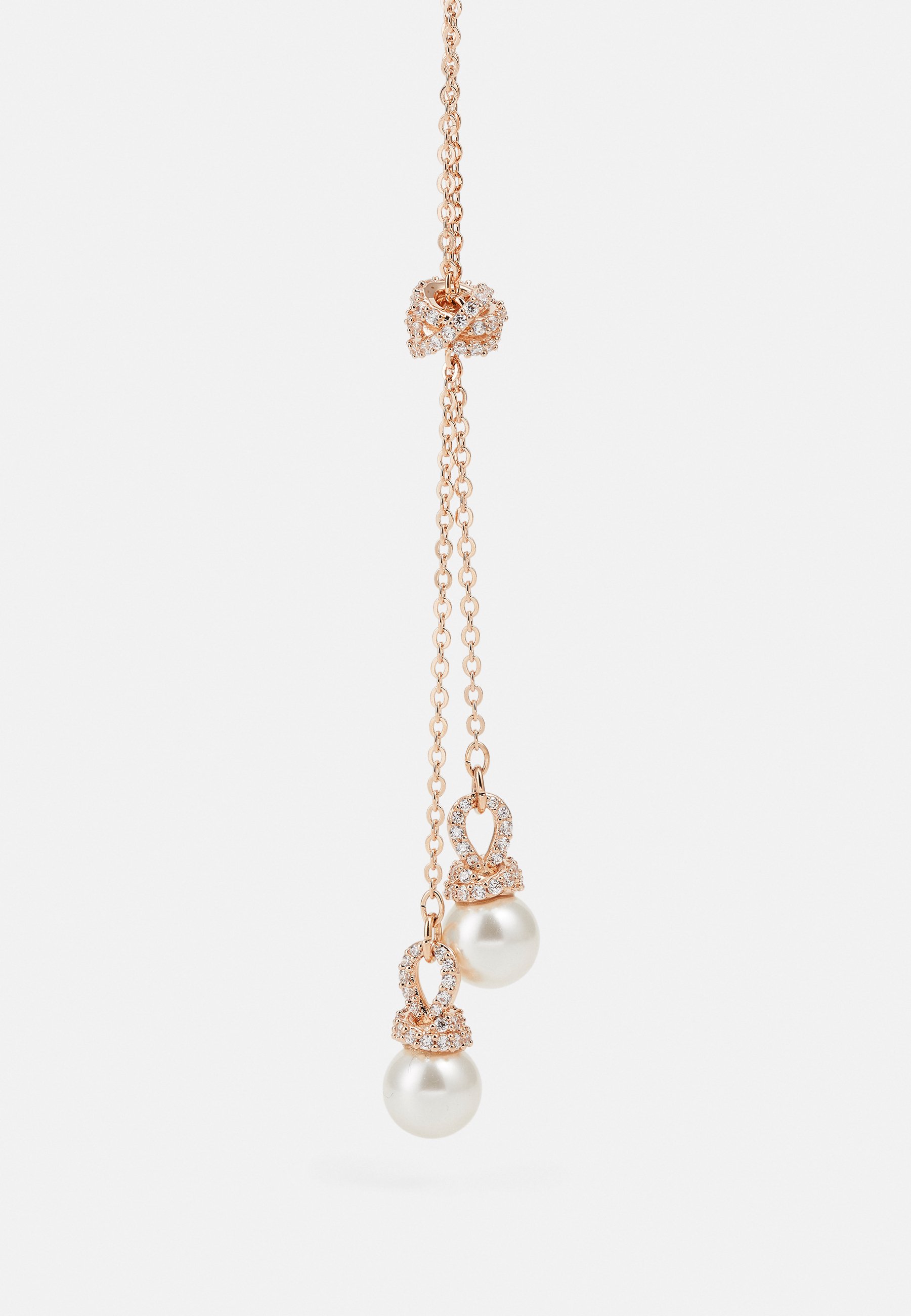 韓国発★Rosegold Unblance Swarovski Pearl Necklace / 追跡送 316L Shell Pearl × Swarovski Hawaiian Cross 【GOLD