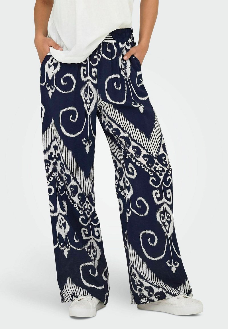 JDY TROYA MITTLERE TAILLE  - Pantalon classique - black iris