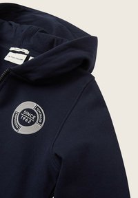 TOM TAILOR Zip-up sweatshirt - sky captain blue