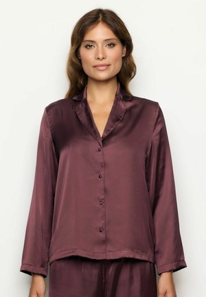 Maglia del pigiama - dark brown plain