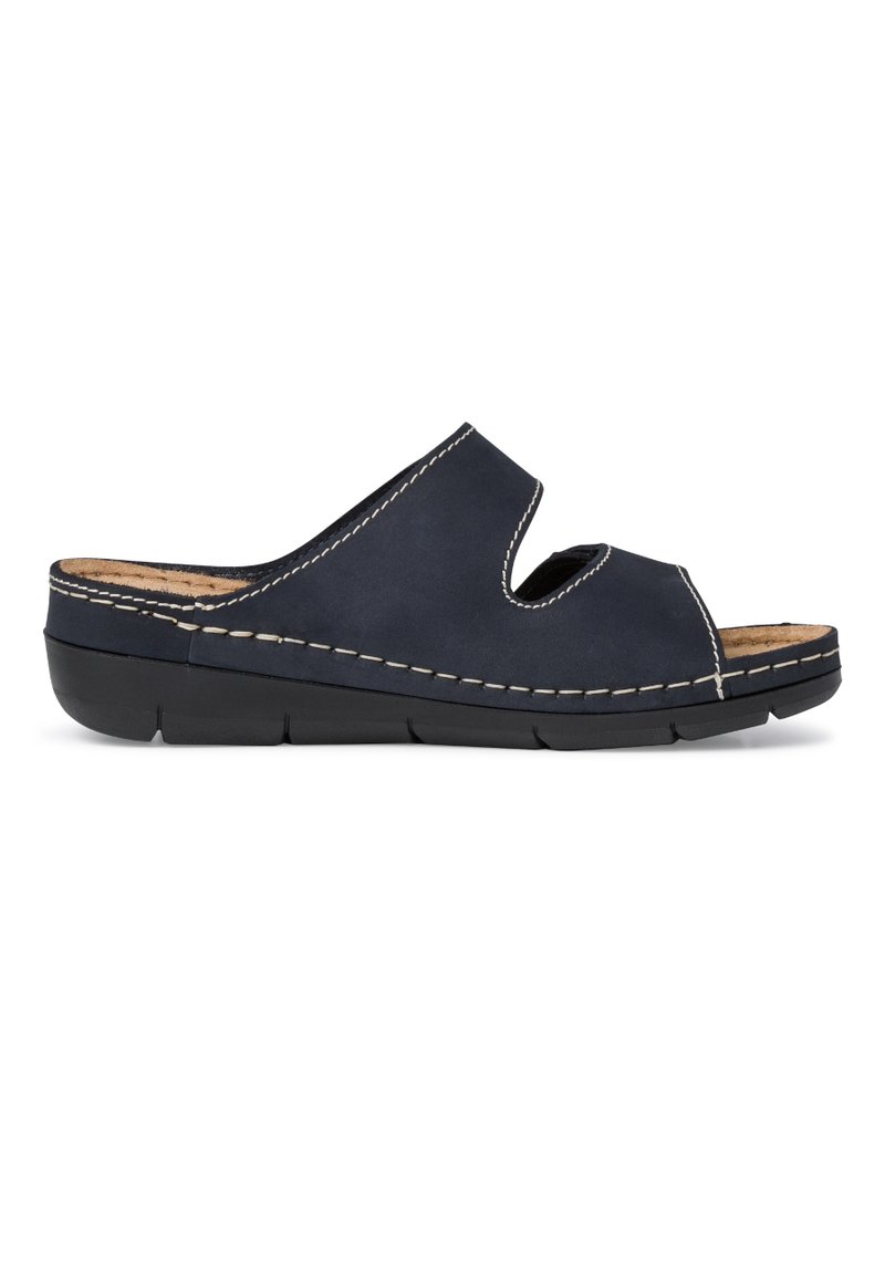 Damen Sneaker | Tamaris Pantolette flach navy/dunkelblau - QD94698 Damen Sneaker | Tamaris Pantolette flach navy/dunkelblau - QD94698