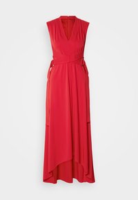 SLEEVELESS HI LOW HEM BUCKLE TRIM - Robe longue - summer cherry