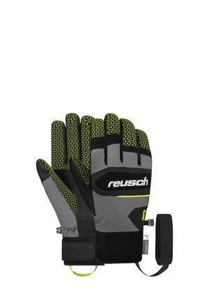FINGER DRAGON - Fingerhandschuh - blck steel grey saf yell