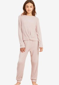 Lipsy COSY KNOT FRONT - REGULAR FIT SET - Pyžamová súprava - light pink