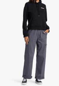 Roxy Felpa con cappuccio - black
