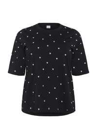 Kaffe Curve HELENA - Tricou cu imprimeu - black deep