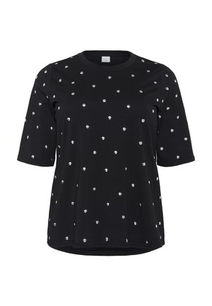 Kaffe Curve HELENA - T-Shirt print - black deep