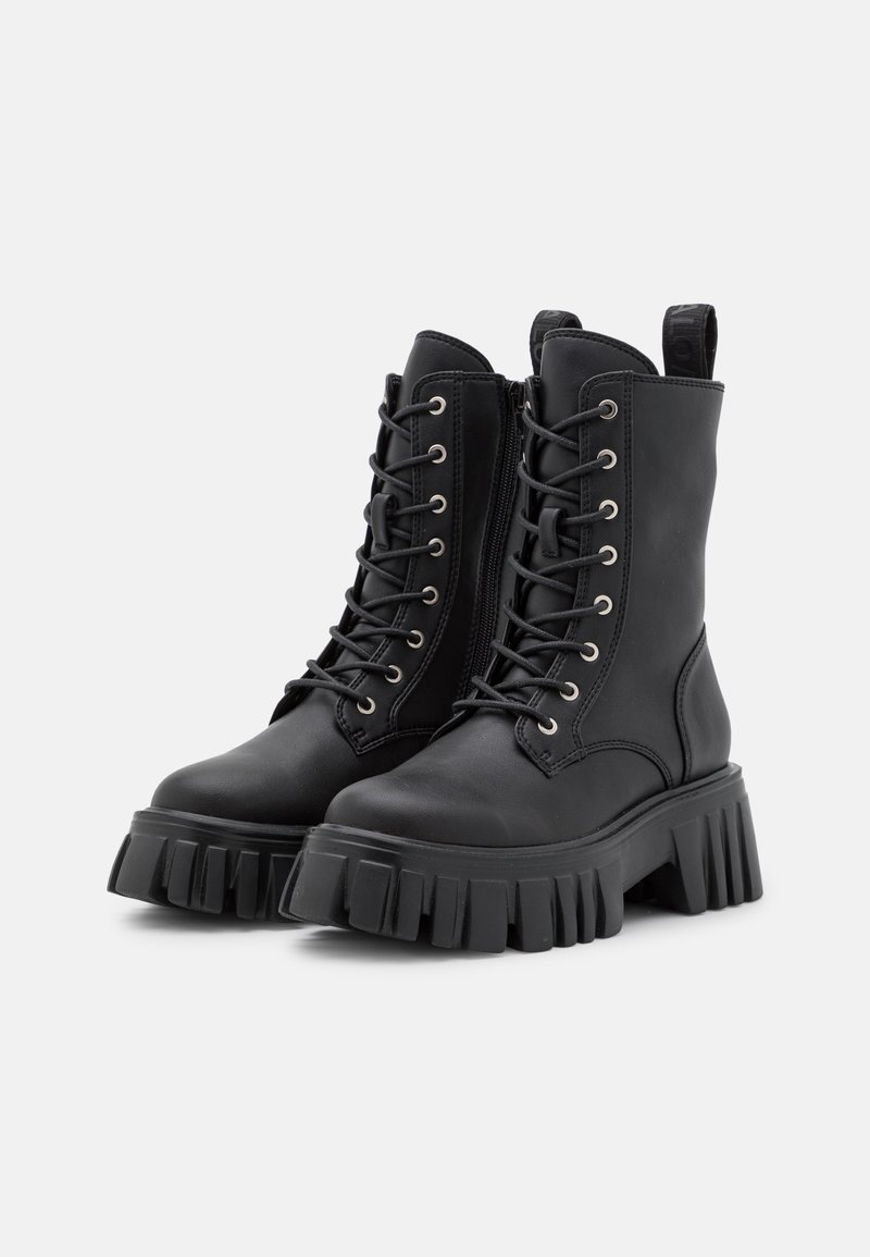 Damen Ankle Boots | Buffalo VEGAN SELEN Schnürstiefelette black/schwarz - DW63145 Damen Ankle Boots | Buffalo VEGAN SELEN Schnürstiefelette black/schwarz - DW63145