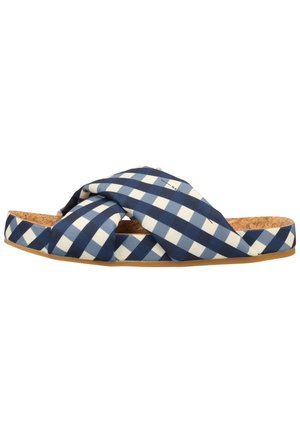 YOLIN  - Mules - blue check s695