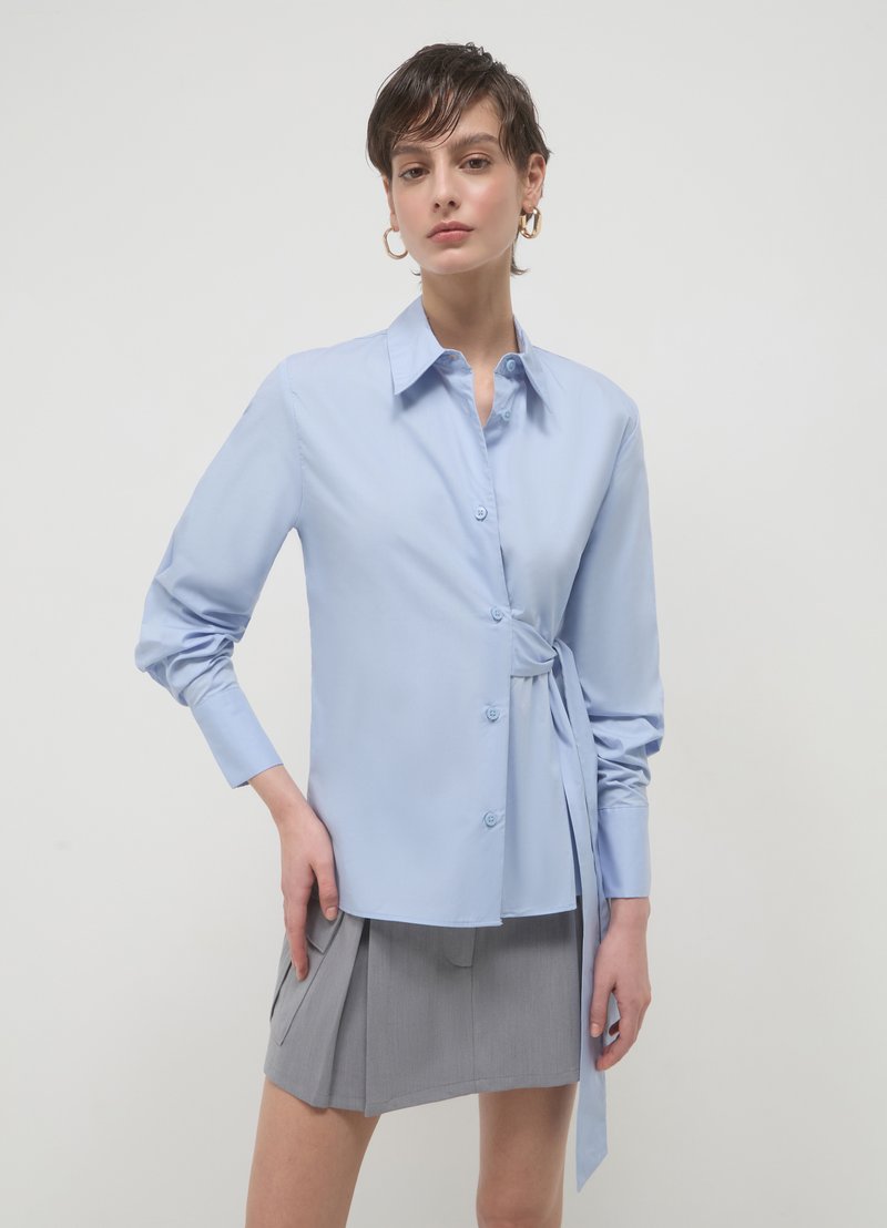 Calliope FIOCCO IN VITA - Camicia - celeste chiaro