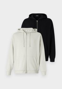 UNISEX 2 PACK  - Cipzáras pulóver - moonbeam/black