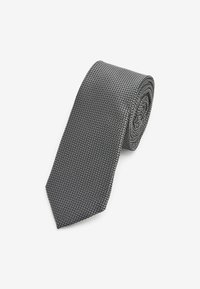 Next SIGNATURE TEXTURED - Cravate - charcoal grey texture