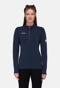 AENERGY HALF ZIP PULL  - T-shirt à manches longues - marine/black