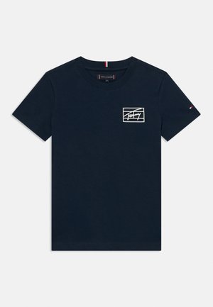 VARSITY PRINT TEE - Camiseta estampada - dark night navy