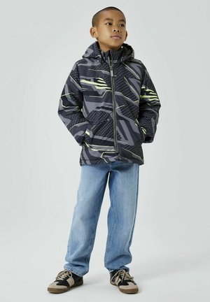 PRINT - Outdoor jacket - black