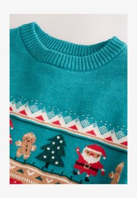 Non sélectionné, teal blue fairisle