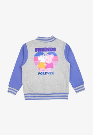 Peppa Pig, FRIENDS FOREVER BASEBALL - Zip-up sweatshirt - grau lila