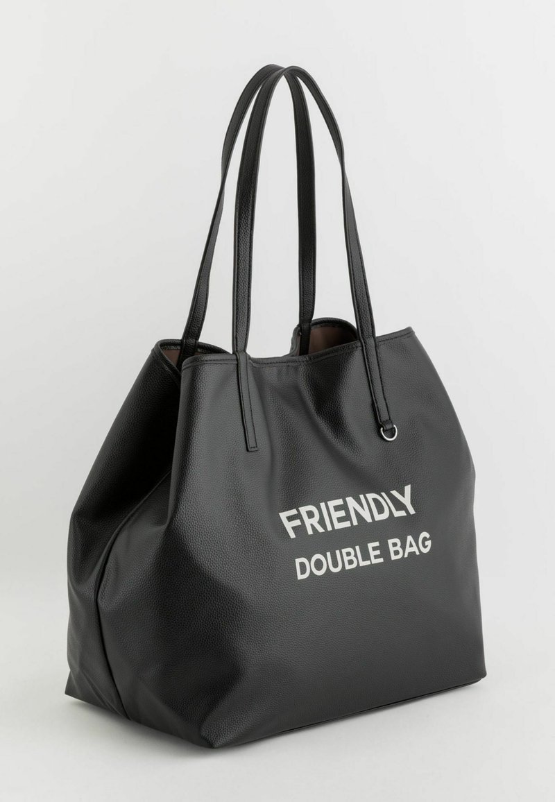 Carpisa FRIENDLY DOUBLE Shopping Bag black brown/schwarz