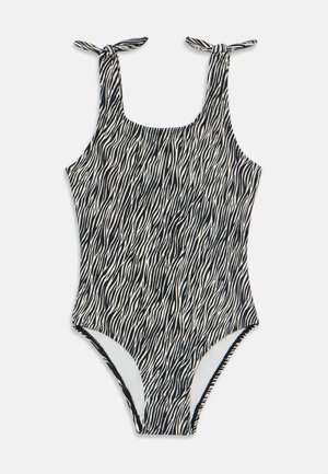 KOGBEACH KNOT SWIMSUIT - Baddräkt - cloud dancer/black
