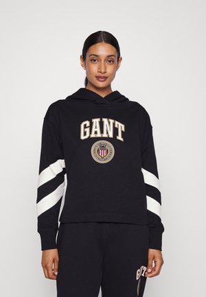 CREST SHIELD - Hoodie - ebony black