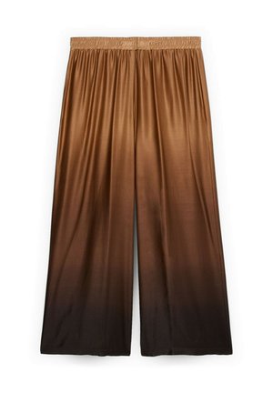 Fiorella Rubino, PANTALONI PALAZZO DÉGRADÉ - Broek - marrone