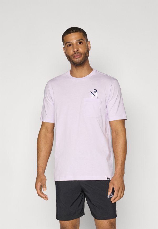 LOUNGE GRAPHIC POCKET - Basic T-shirt - ice lavender