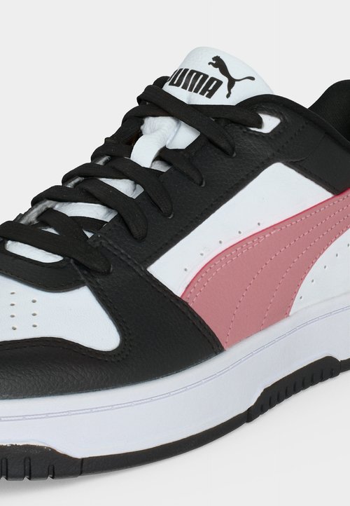 PUMA REBOUND SLAM LO UNISEX - Trainers - black/dusky rosewood/white — photo 7