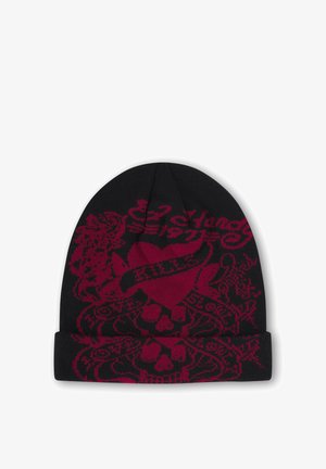 Ed Hardy, UNISEX LOVE KILLS SLOWLY FOLDOVER BEANIE - Berretto - black