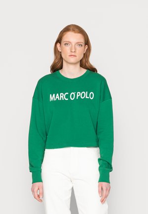 ROUND NECK LONG SLEEVES CROPPED LENGTH - Sweatshirt - preppy green