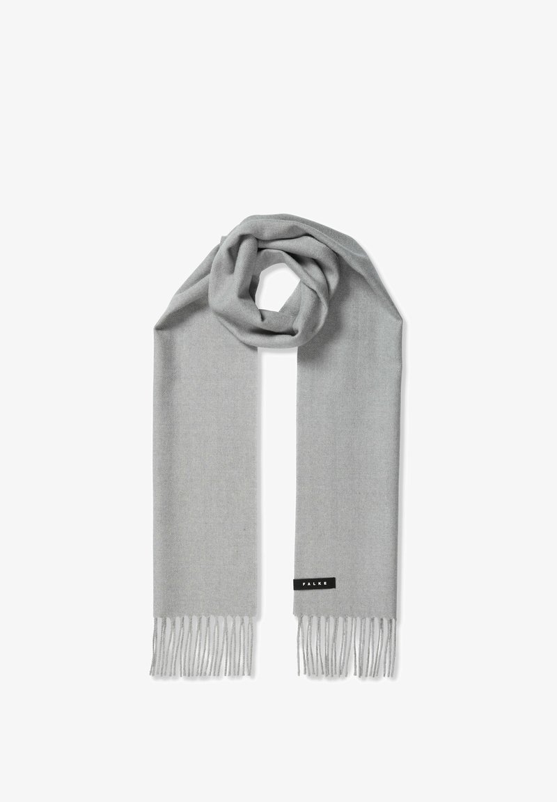 FALKE BASIC WOVEN WITH FRINGES UNISEX - Sjaal - light grey
