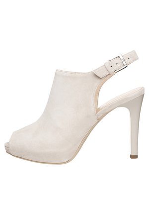 NeroGiardini Højhælede peep-toes - beige