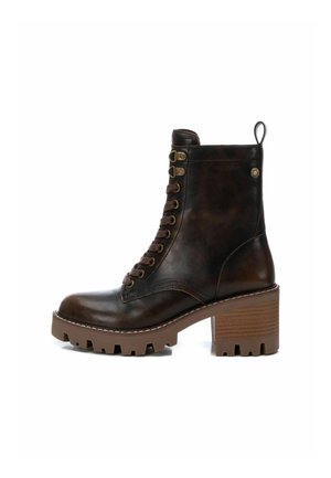 Stivaletti con plateau - bronze