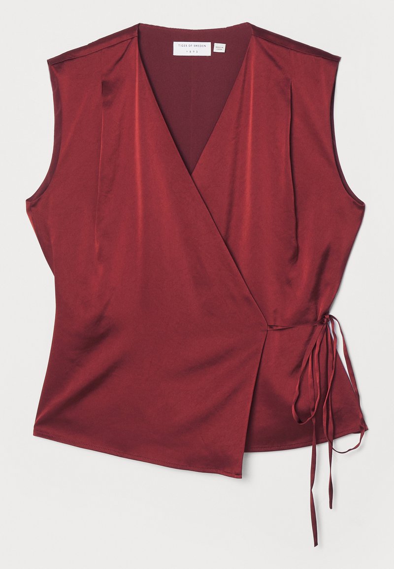 Tiger Of Sweden Blouse donkerrood gemêleerd Tiger Of Sweden Blouse donkerrood gemêleerd