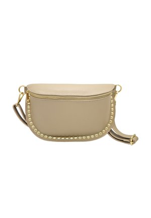 SOLEIL CHIC - BIG BANANE CLOUTÉ - Sac bandoulière - beige