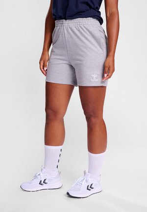 kurze Sporthose - grey melange