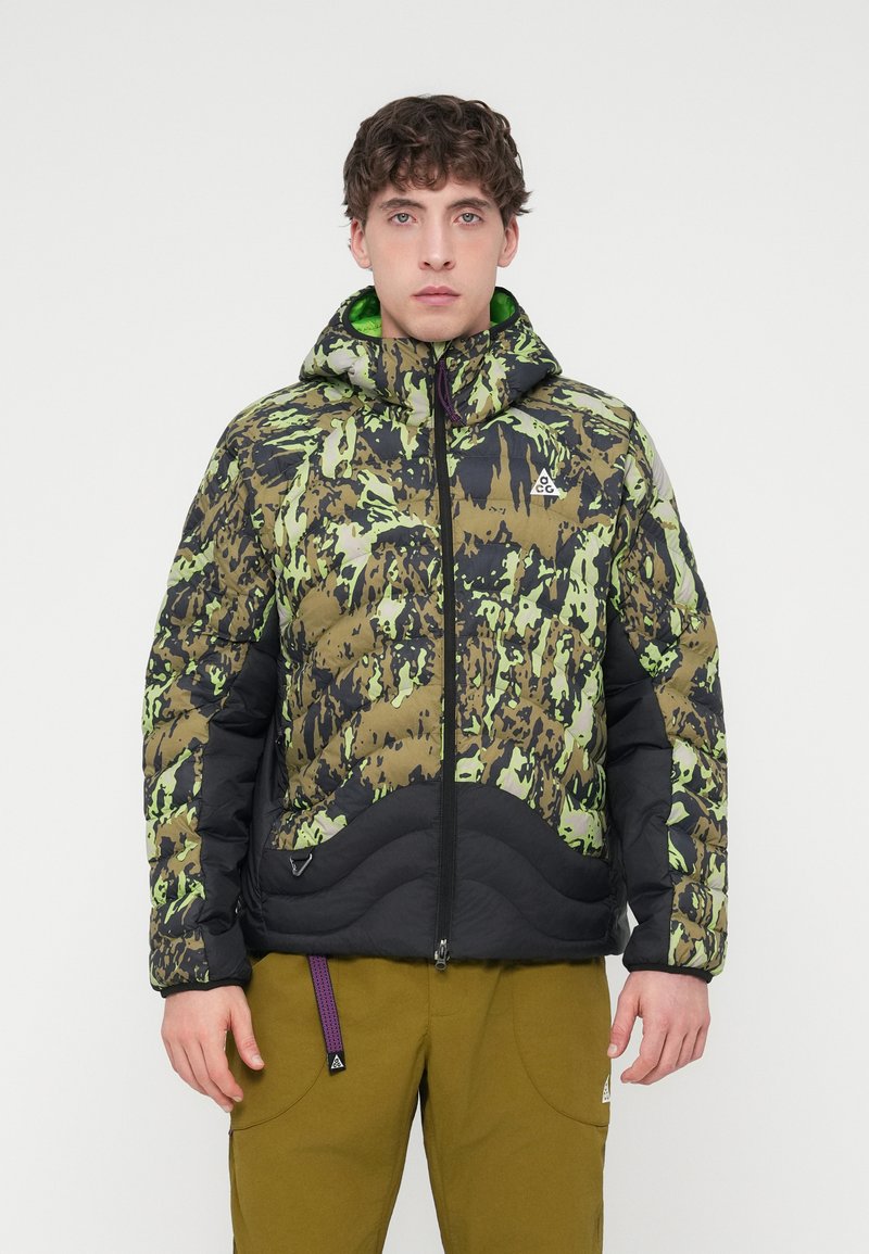 Nike ACG LAVA FLOW - Übergangsjacke - college grey/black/mean green ...