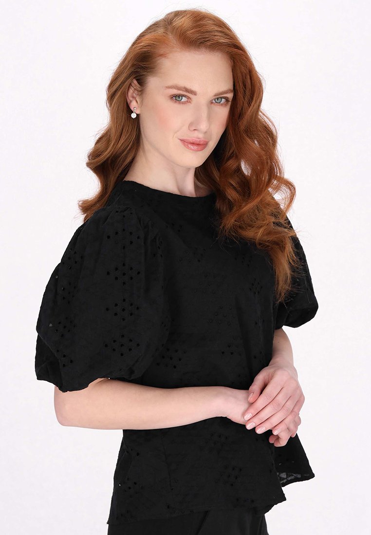 dreimaster Blouse zwart dreimaster Blouse zwart