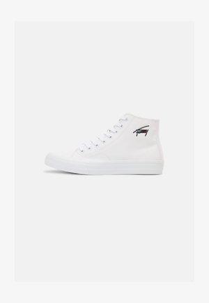 LONG LACE MIDCUT VULC - High-top trainers - white