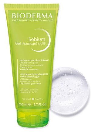 DERMA GESICHTSREINIGUNG / REINIGUNGSGEL SÉBIUM GEL MOUSSANT ACTIF - Gesichtsreinigung - transparent