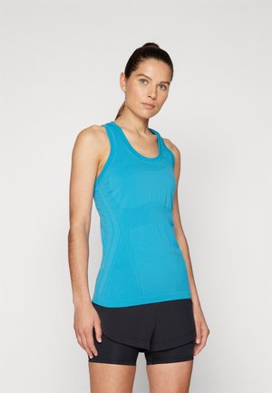 MOMENTUM SEAMLESS TANK - Toppi - pinyon blue