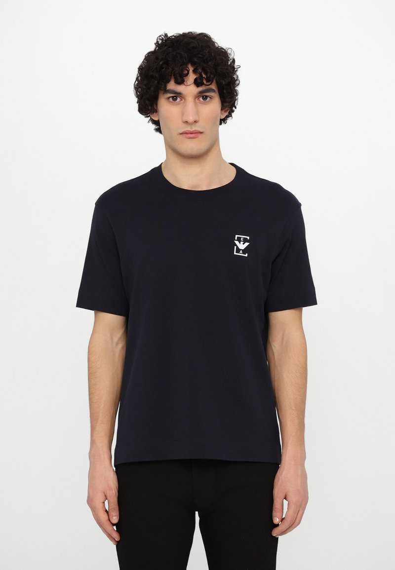 Emporio Armani - T-shirt basique - blu navy, Agrandir
