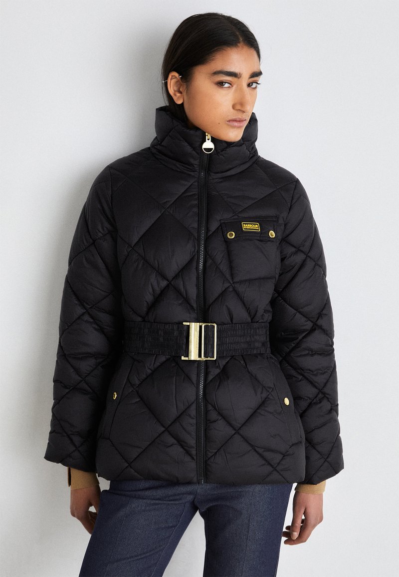 Barbour International AURORA QUILT Winter jacket black Zalando.co.uk
