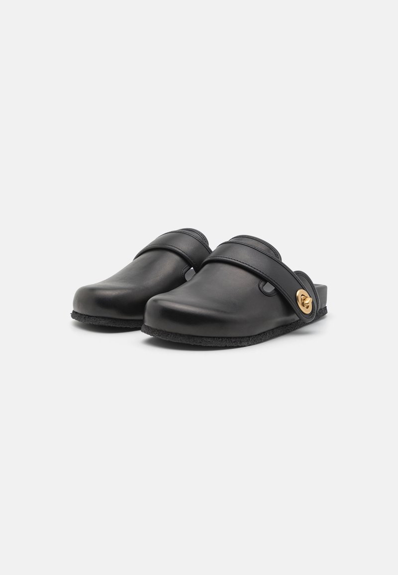 Wolky Roll-Slide Clog, Cuir Lisse, Noir 0921050-000