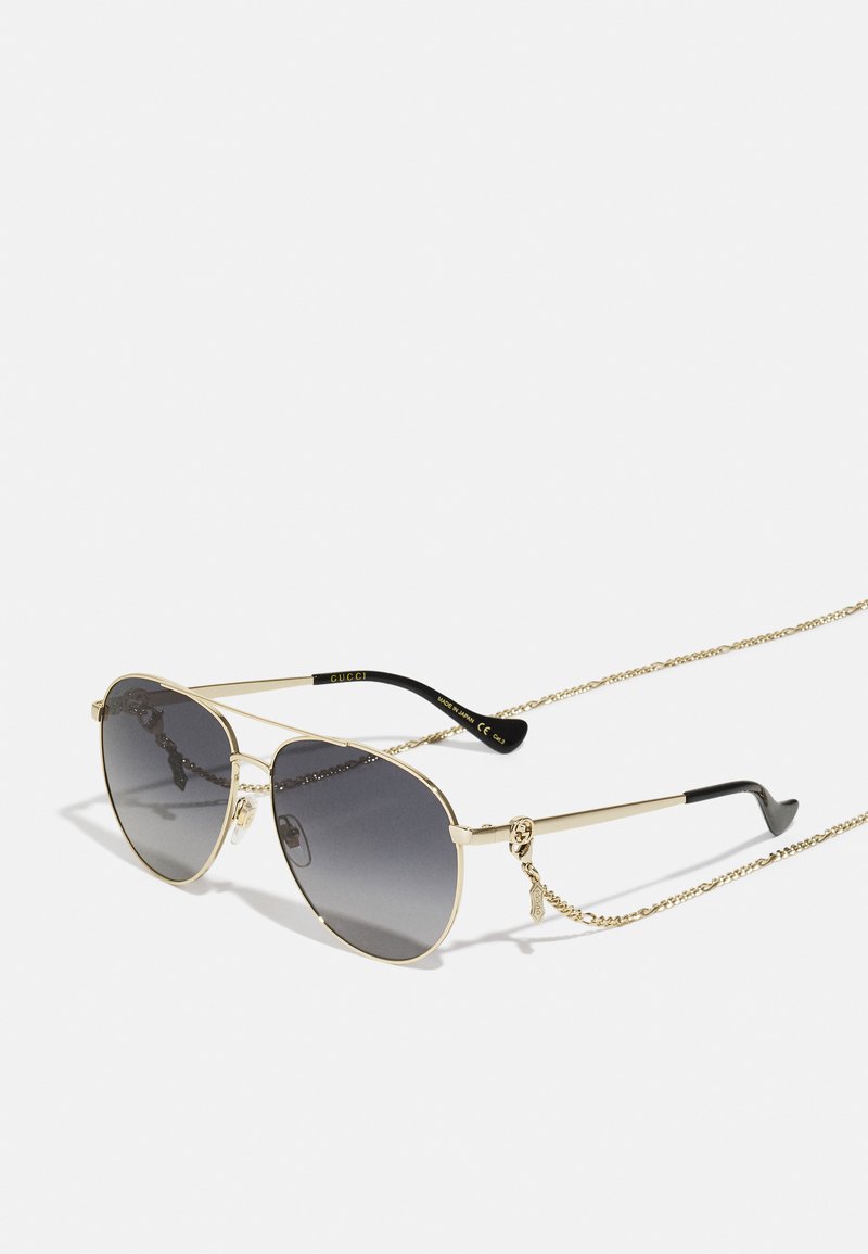 Gucci - Occhiali da sole - gold/grey, Ingrandire
