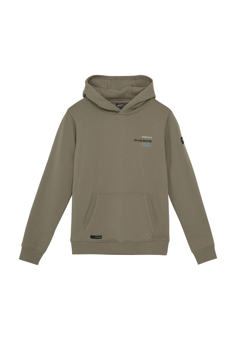 Indian Blue jeans BACKPRINT - Sweat à capuche - timber wolf