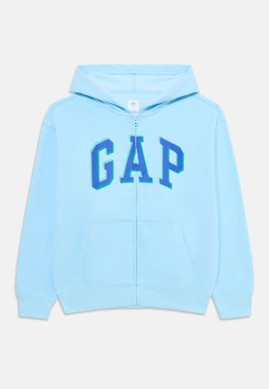 KIDS RELAXED GAP LOGO ZIP HOODIE - Užtrauktuku užsegamas treningas - blue
